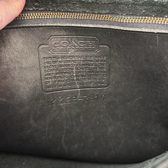 Vintage Coach Stewardess Bag Black Crossbody Messanger Bag - Picture 7 of 16